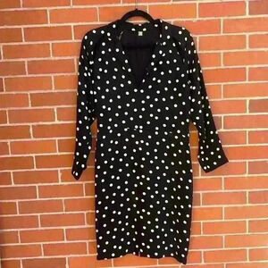 Vintage Black and white polka dot bespoke Geoffrey Beene size 6/8